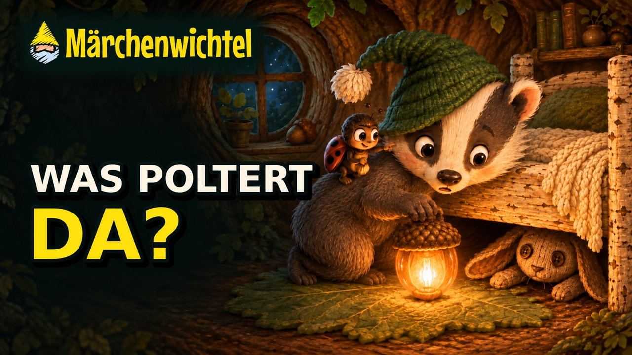 Bo, der kleine Dachs, in der Bildergeschichte Was poltert da?